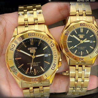 （Selling）Best Buy Deals! Japan seiko5 Couple watch Water Resistant Automatic Hand Movement with Cale #3