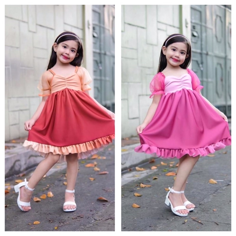 KIDS OOTD PRINCESS BALLOON DRESS FOR 2-5yearsold | Shopee Philippines