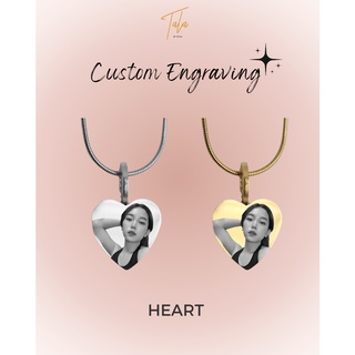 Tala by Kyla TBK Custom Engrave - Heart Necklace Plus Gift Box