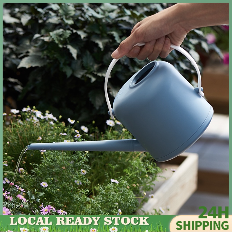 Stainless Steel Spray Nozzle Sprinkler Pot Portable Watering Can for Outdoor Garden Flower Plant Irrigation Gardening