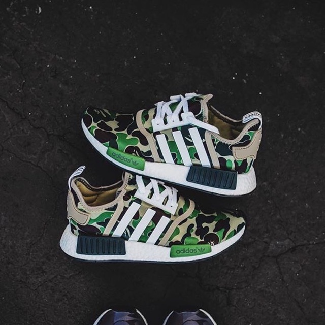 adidas nmd bape green camo