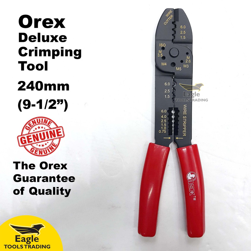 Orex Crimping Tool A Quality Hand Tool For Crimping Wire Stripping Wire Cutting & Bolt Cutting
