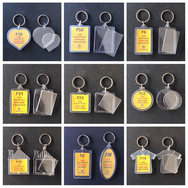 Photo Insert Acrylic Keychain for giveaways Shopee Philippines