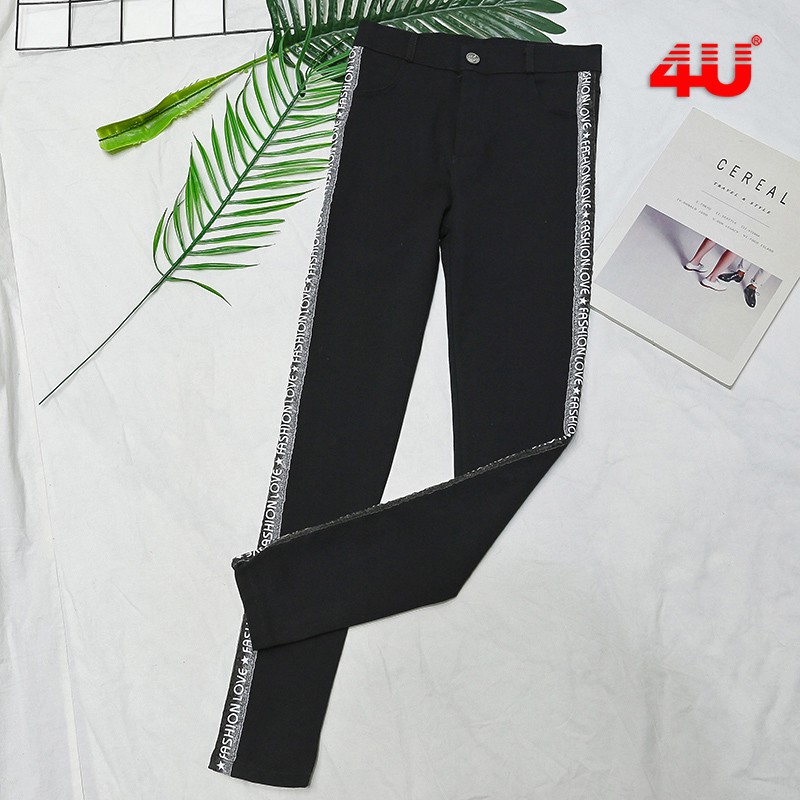 track pants button up side