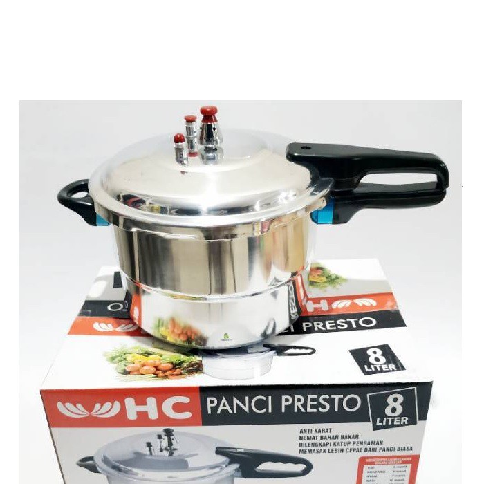 8 Liters Presto Pot Pressure Cooker + Steamer / Steamer 8 Liters HC