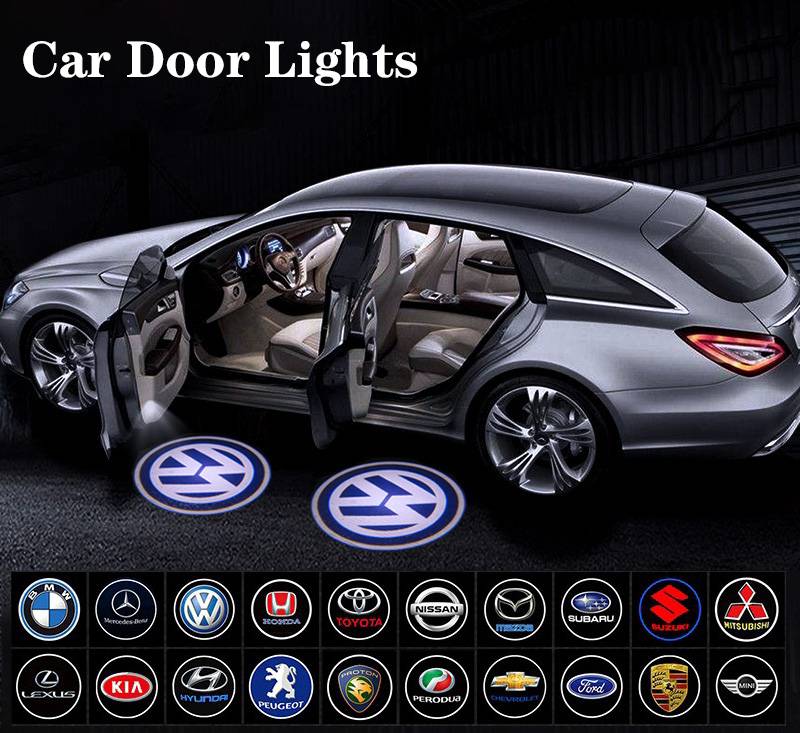[Ready Stock]1 Pcs Car Door Light Car LED Projector Door Shadow Light Welcome Light Emblem Logo Lamps #5