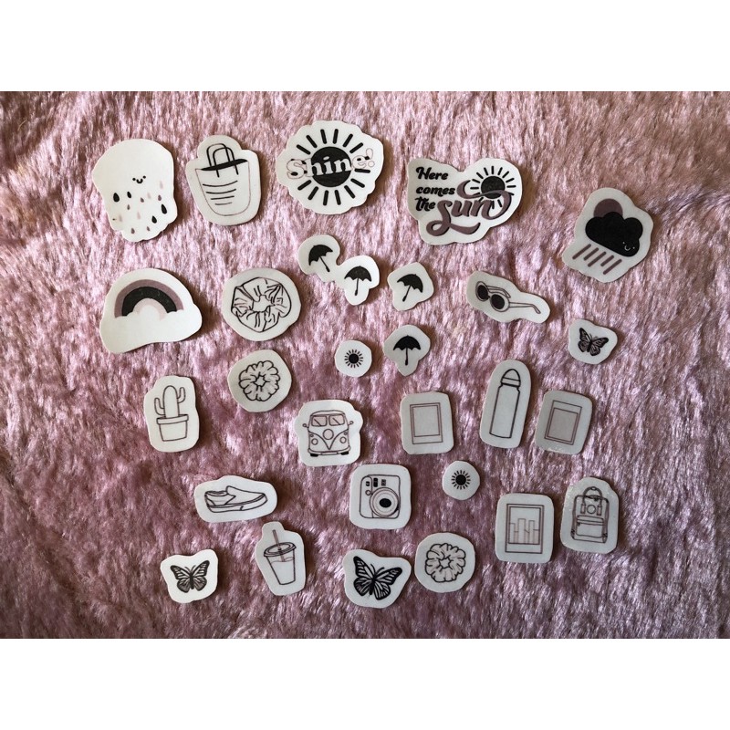Aesthetic Stickers (smallsized) Shopee Philippines