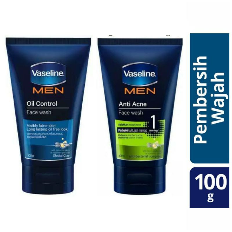 vaseline men anti acne face wash