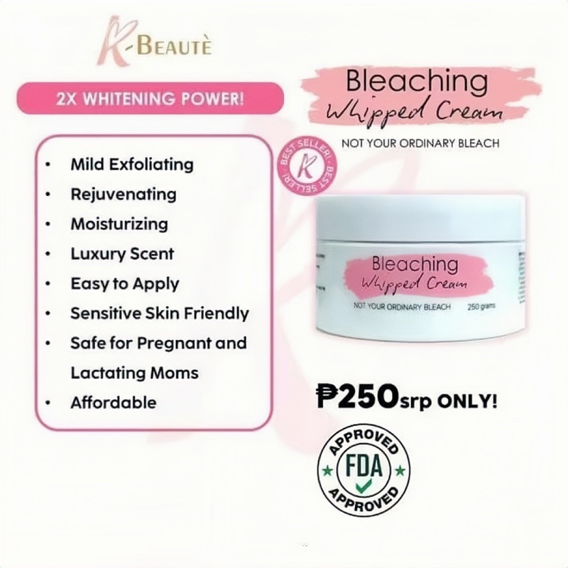 K Beaute Bleaching Whipped Cream 250g Shopee Philippines