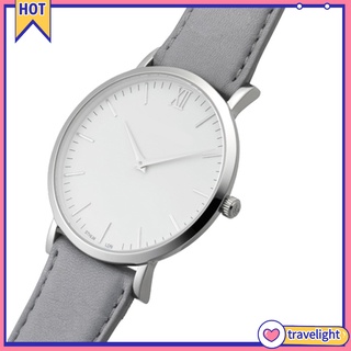 【TL】Fashion Analog Roman Numerals Big Round Dial Quartz Men Wrist Watch Xmas Gift #6