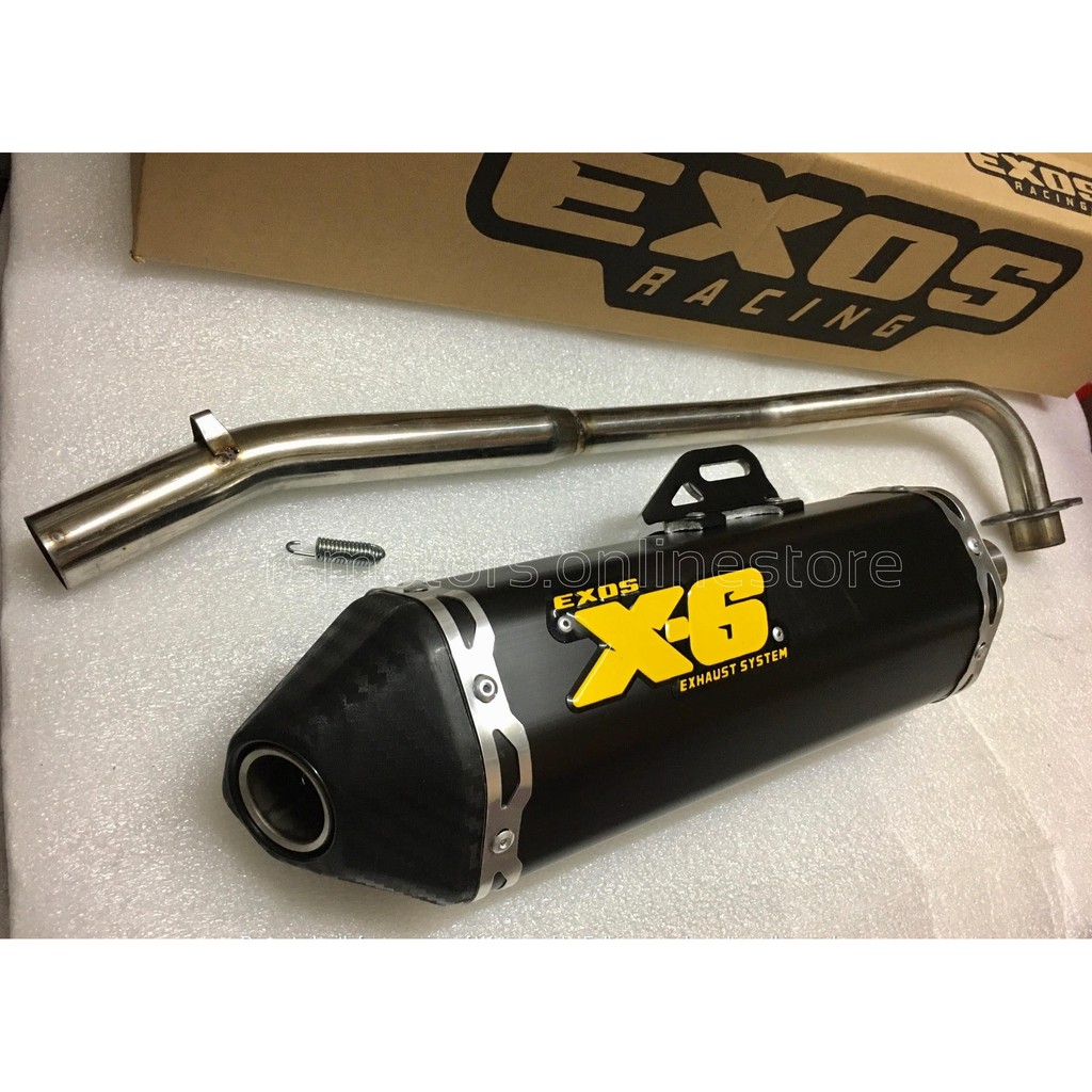 EXOS X6 Silent Pipe XRM 110 Full Exhaust System Shopee Philippines