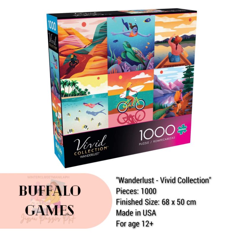 Buffalo Games 1000 pieces Jigsaw Puzzle - Vivid Collection - Wanderlust |  Shopee Philippines
