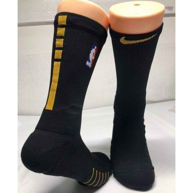 gold and black nike socks