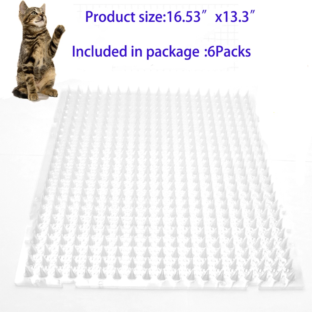6PACK Cat Repellent Outdoor Scat Mat Pet Deterrent Mats for Cats, Dogs