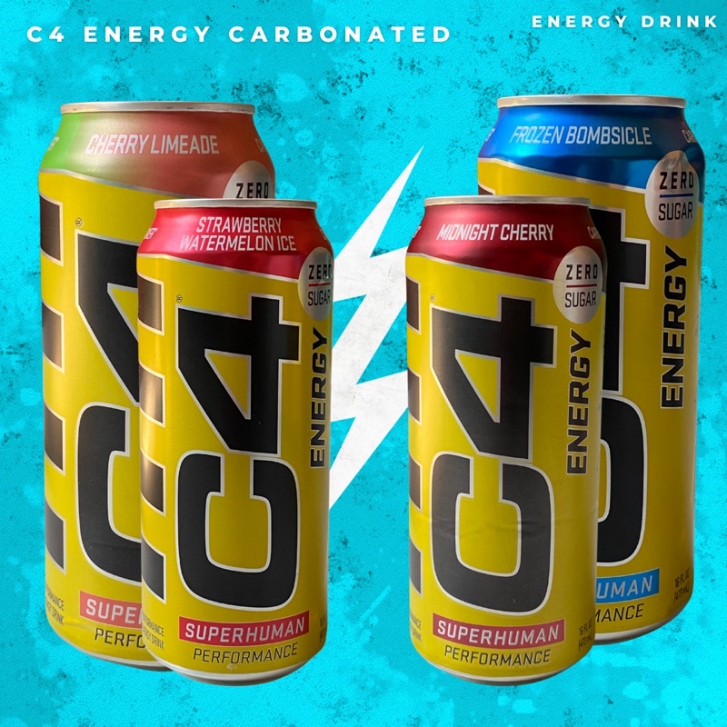 C4 Energy Carbonated Drink 16oz New Flavor Available Sold per Can