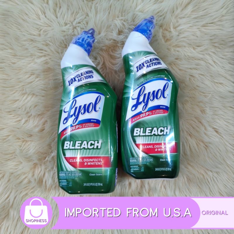 Lysol Bleach Toilet Bowl Cleaner Shopee Philippines