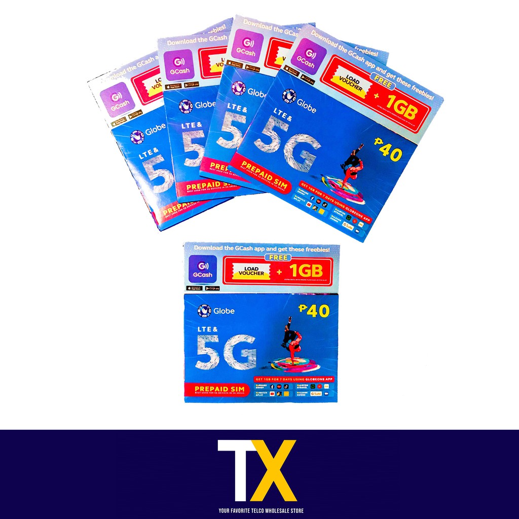 Globe Sim Card 5G + LTE Ready Sealed Shopee Philippines