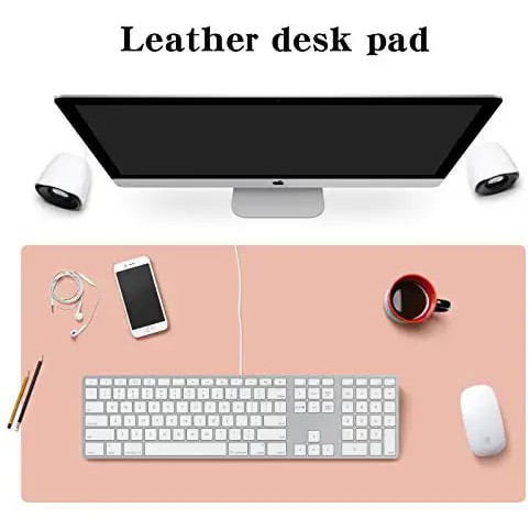Double Sides Mouse Pad for Laptop Computer Desk Office Home 11.8x9.5 Olodeer 4 Pack PU Leather Mouse Pads Waterproof and Non-Slip Mouse Mat Green+Grey 