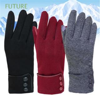 FUTURE Women Winter Warm Windproof Thicken Touch Screen Gloves