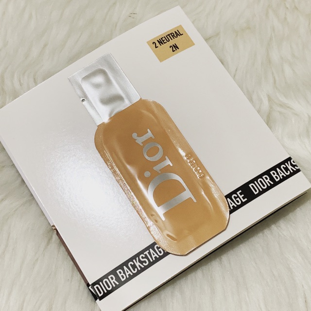 dior backstage face and body foundation sample