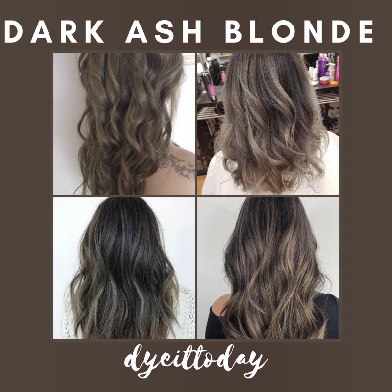 Dark Ash Blonde Hair Dye Set Bleach And Color Shopee Philippines