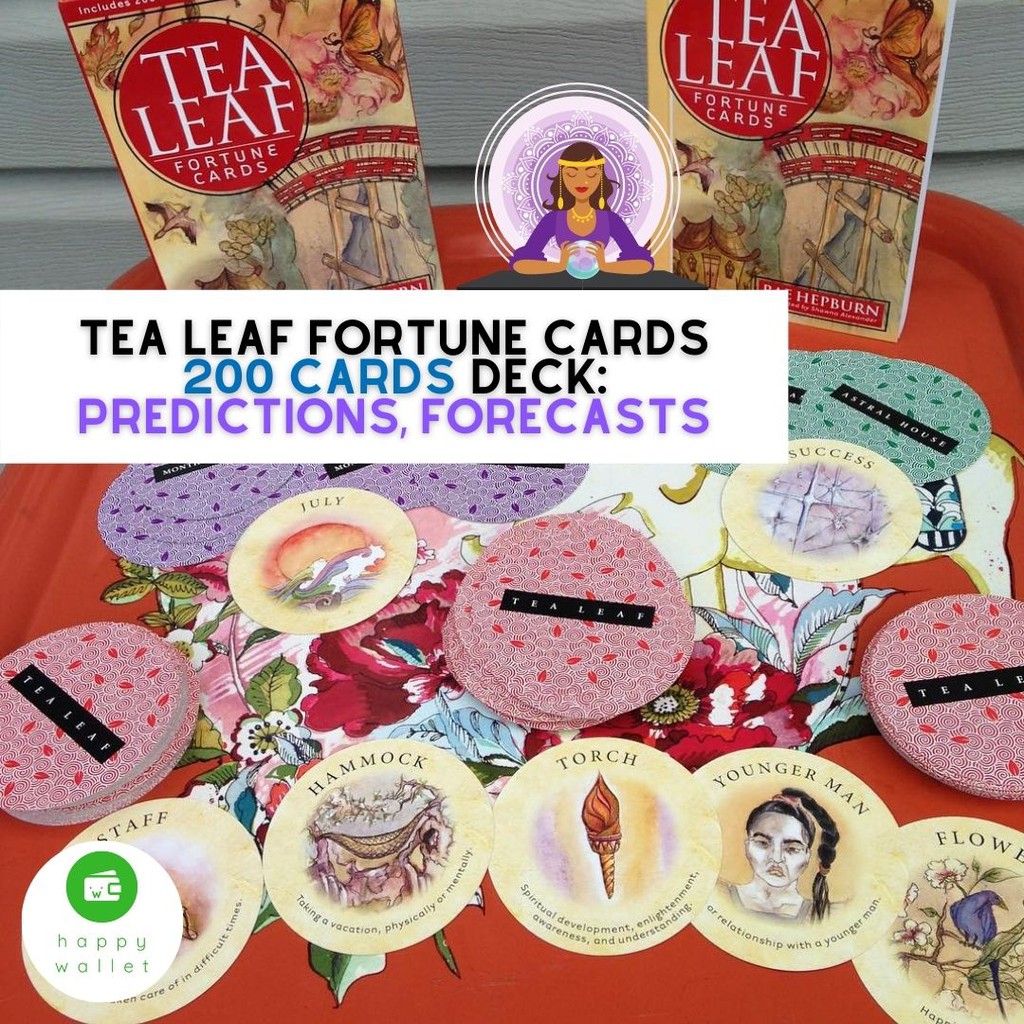 Original Tea Leaf Fortune Telling Divination 200 Tarot Oracle Cards Set Zodiac Horoscope