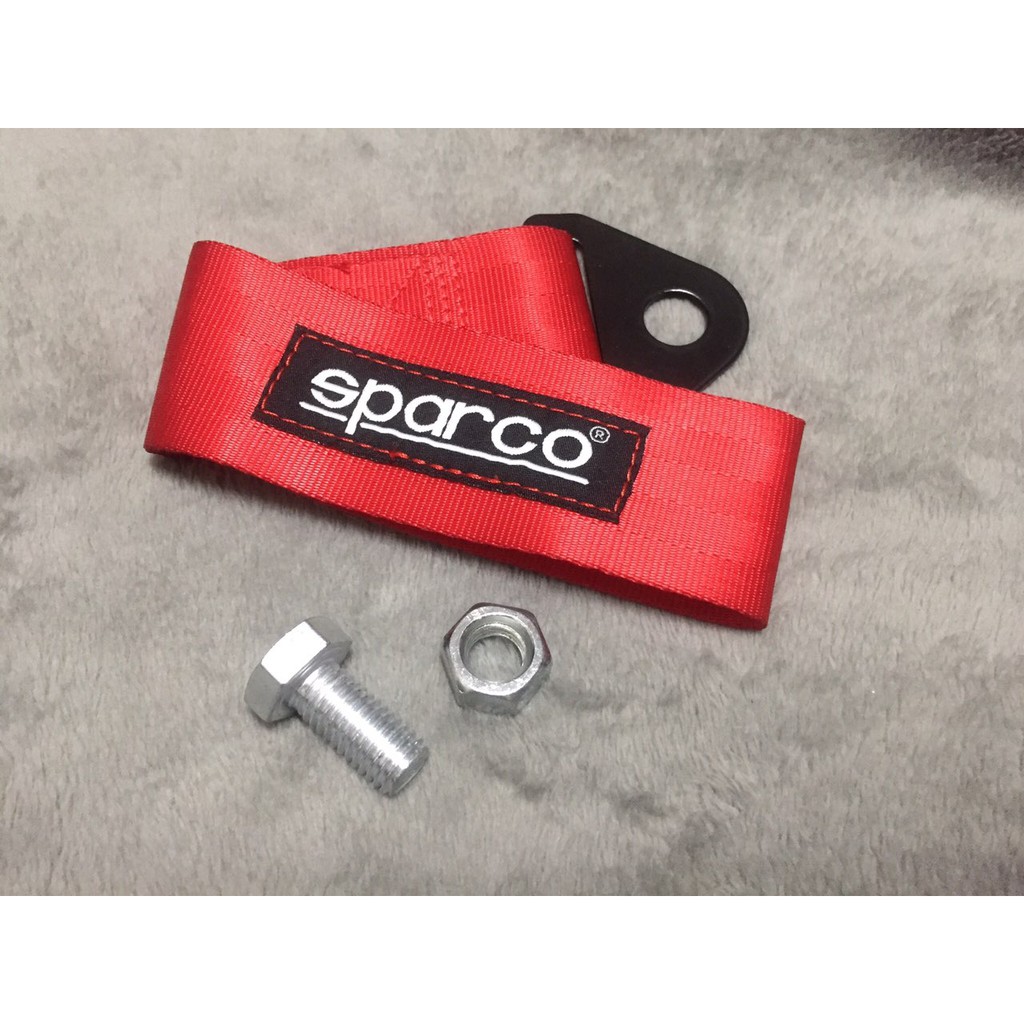 Sparco Universal Front Rear Tow Strap RED Shopee Philippines