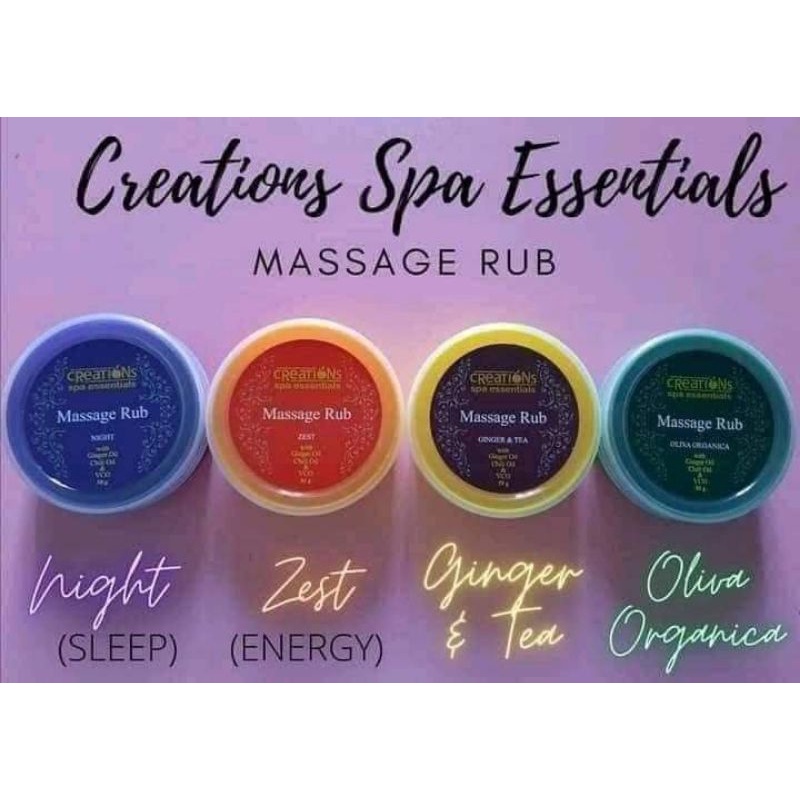 CREATIONS SPA ESSENTIALS MASSAGE RUB Shopee Philippines