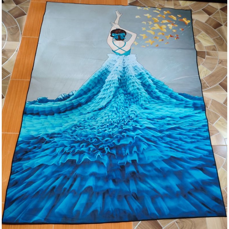 lady in gown design area carpet Shopee Philippines