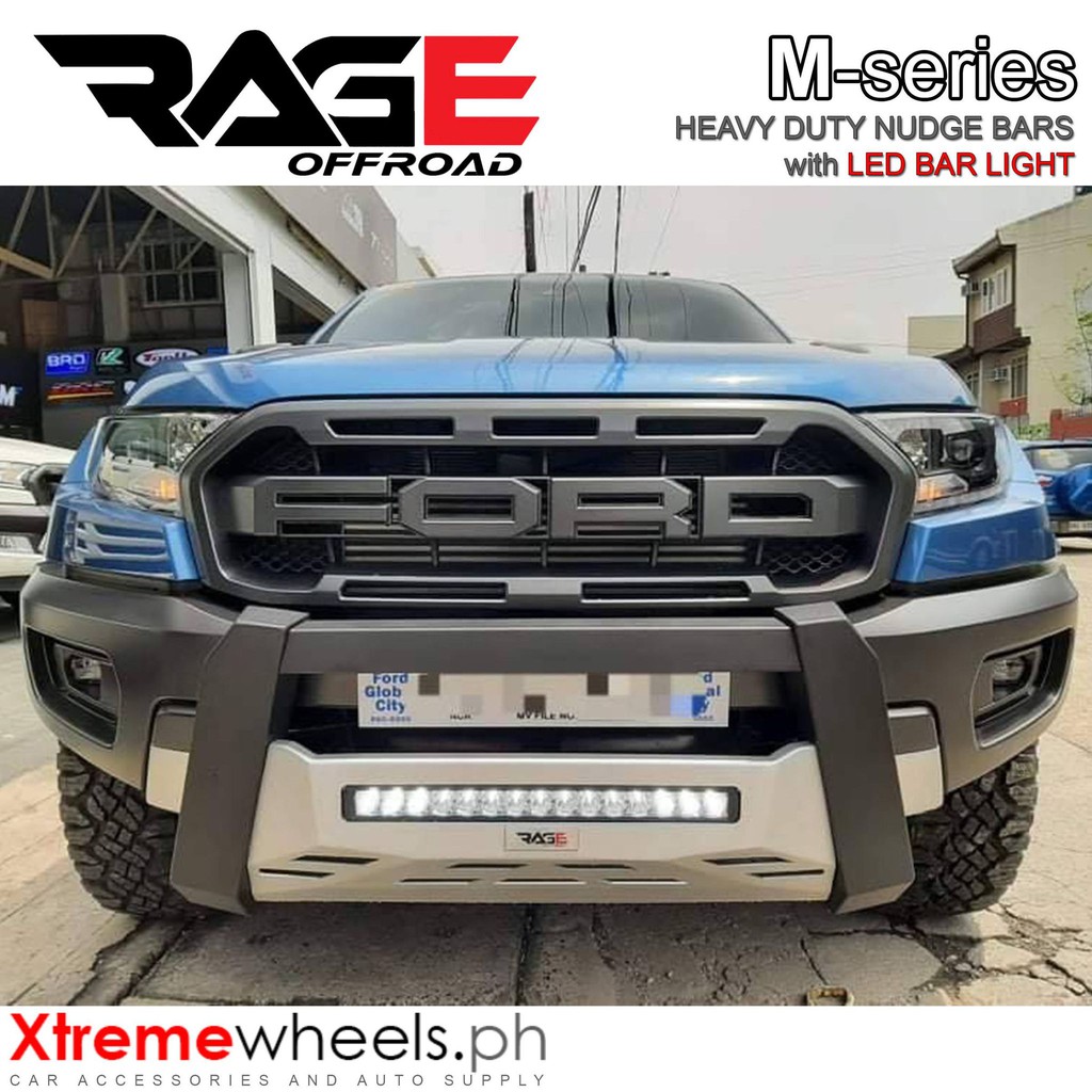 Fortuner 2016-2023 RAGE M series SILVER BLACK NUDGE BAR / front bumper ...