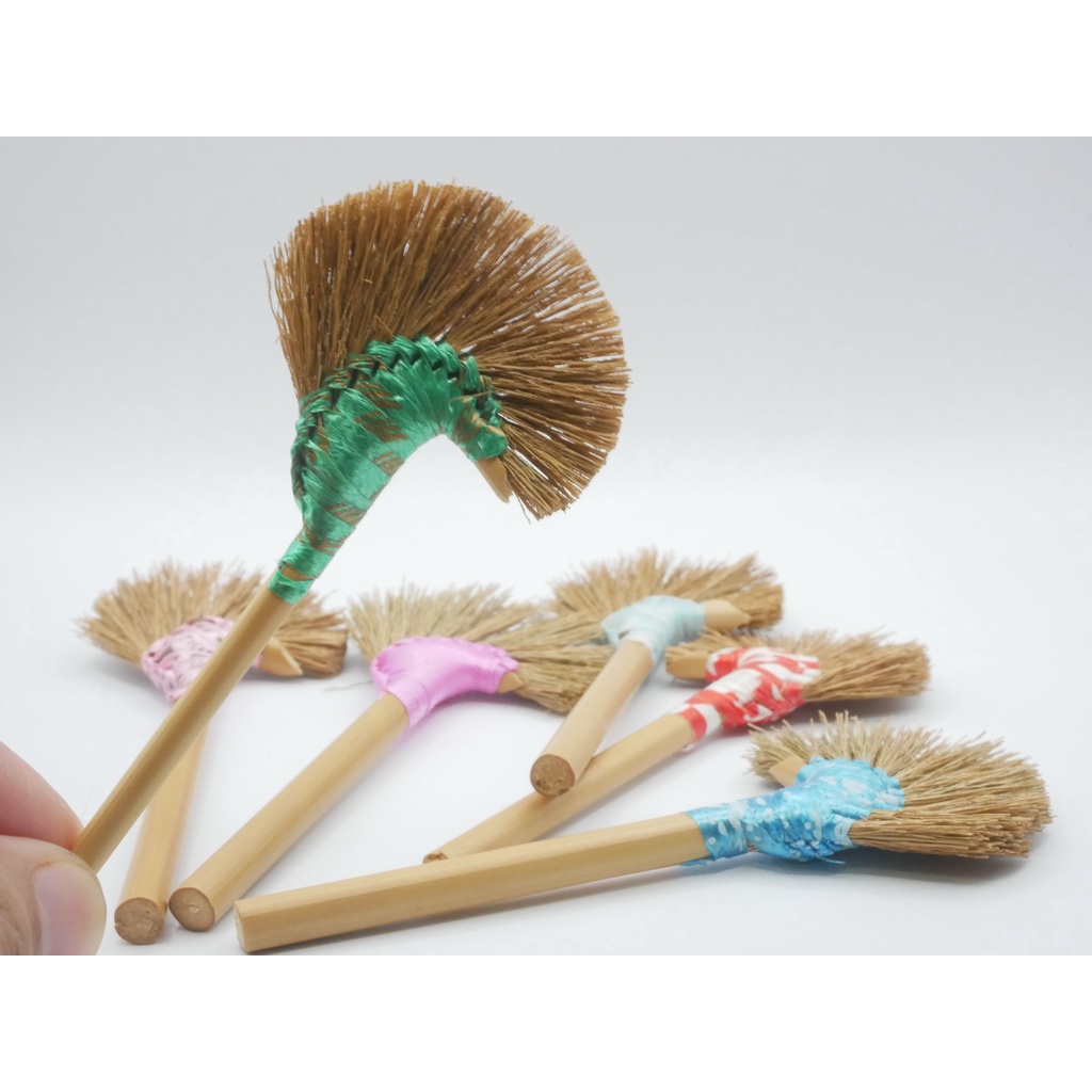 Mini broom, broom length 10 cm. Grass broom Mini grass broom, small