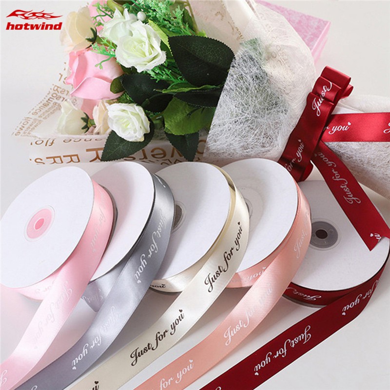 HW 25MM Printed Polyester Ribbon for Wedding Christmas Party