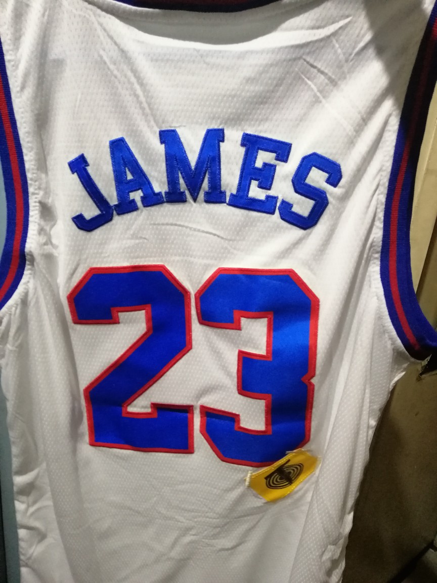 nike lebron x tune squad dna jersey white