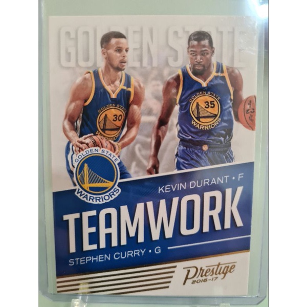 NBA CARD STEPHEN CURRY / KEVIN DURANT PRESTIGE TEAMWORK | Shopee ...