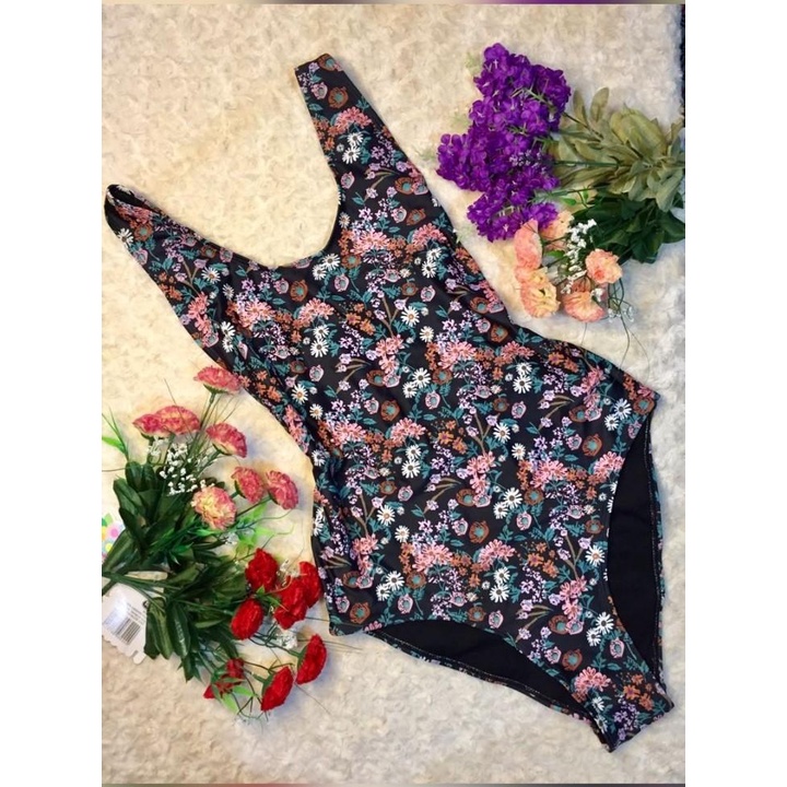 One piece Low cut side Bathing Swim Suit Shopee Philippines