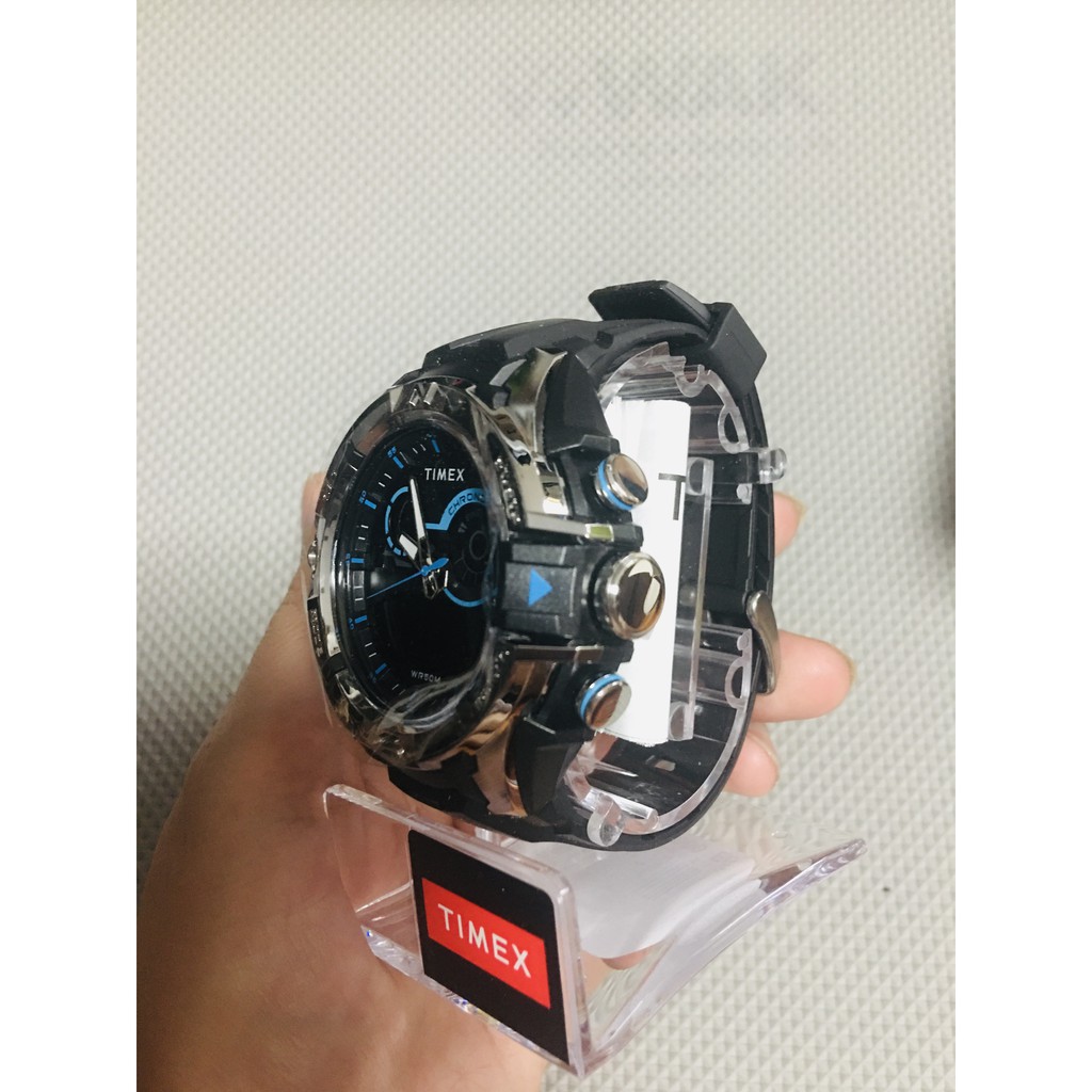 timex men's guard dgtl bold combo resin strap watch