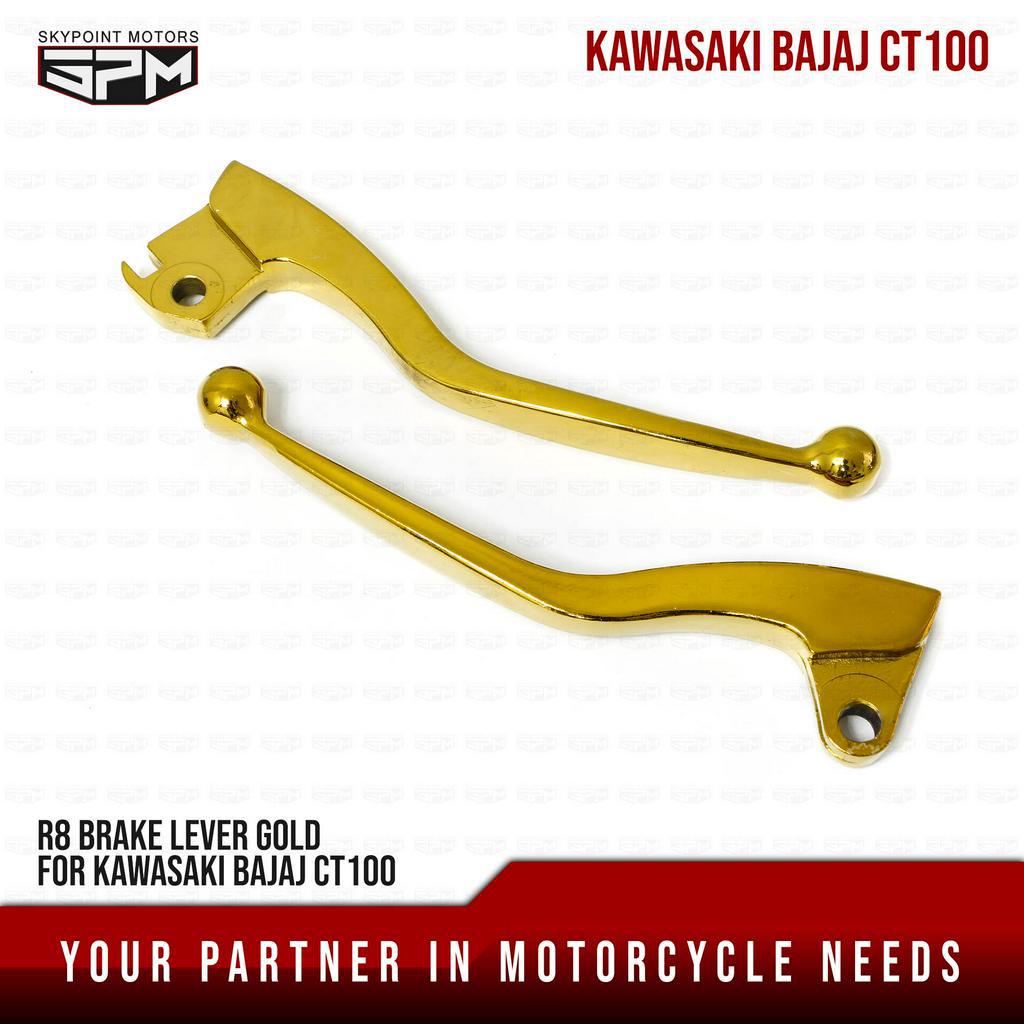 R8 BRAKE LEVER GOLD FOR KAWASAKI BAJAJ CT100 (9803299) Shopee