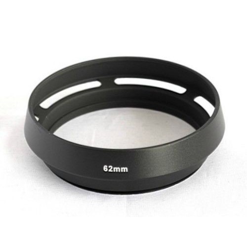 48mm Metal Vented Lens Hood - Tilted Design Compatible With Canon, Nikon & Other 48mm Lenses