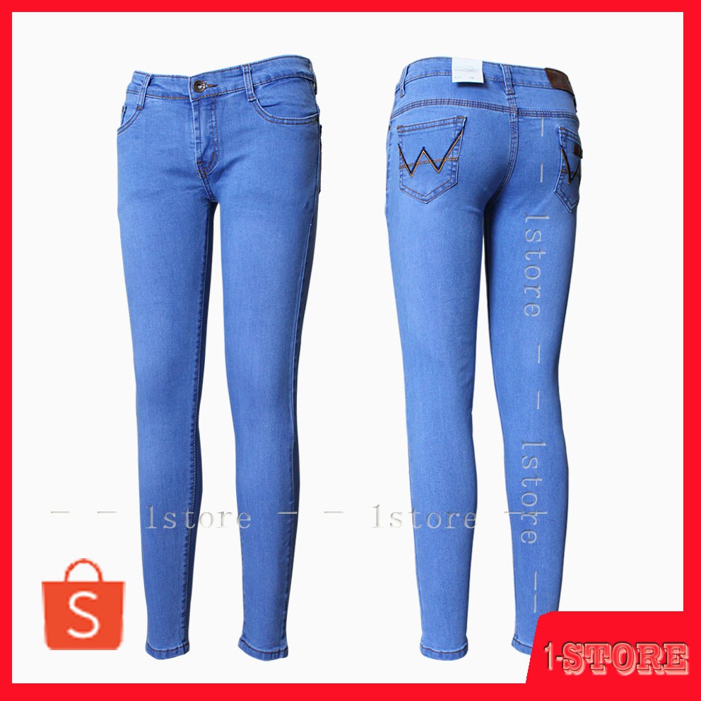 wrangler sky blue jeans