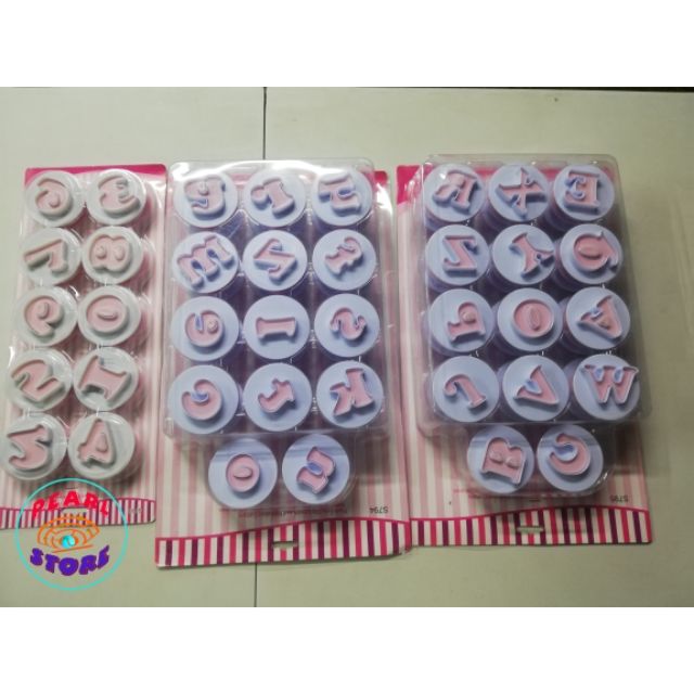 Letter cutter, Large size letter cutter / Large size fondant letter cutter plunger