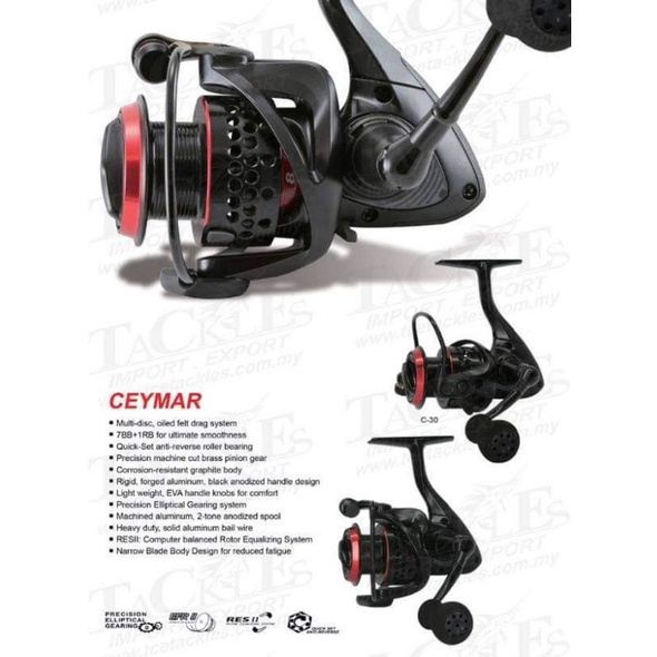 Okuma Ceymar Spinning Reel C10 / C20 / C25 / C30 / C35 / C40 / C55 ...