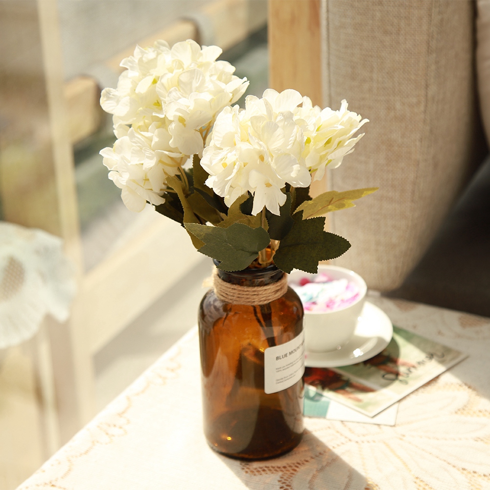 Bouquet Hotel Room Flower Artificial Hydrangea Party Home