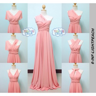 infinity dress pastel pink