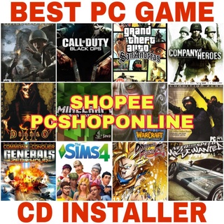 Best PC Collections (CD Installer) Generals | GTA V | NBA 2k22 | Minecraft | Red Alert 2 | Sims