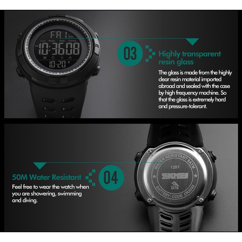skmei watch manual 1251