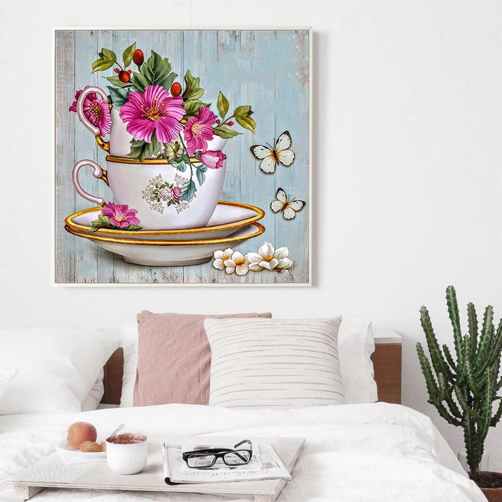 5D DIY Diamond Embroidery Painting Flowers Full Drill Mosaic Cross Stitch MF