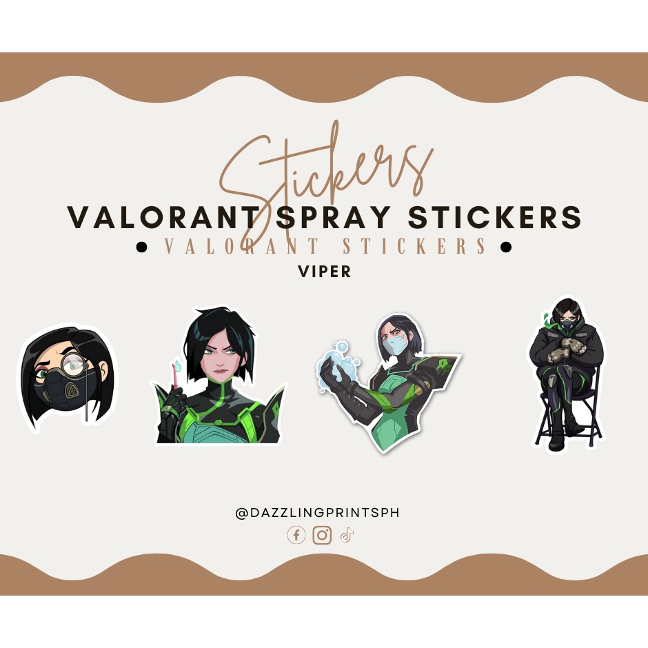 Valorant Spray Stickers Viper Shopee Philippines 