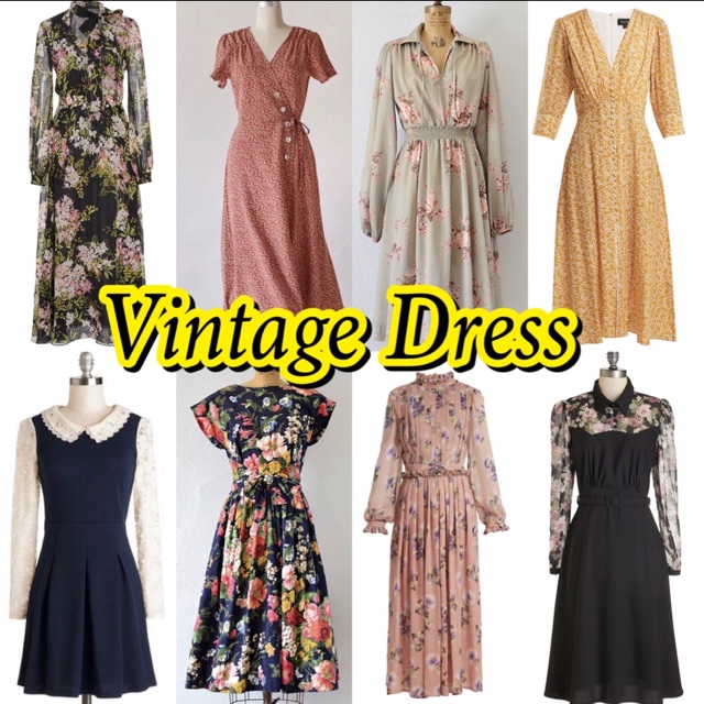 shopee vintage dress