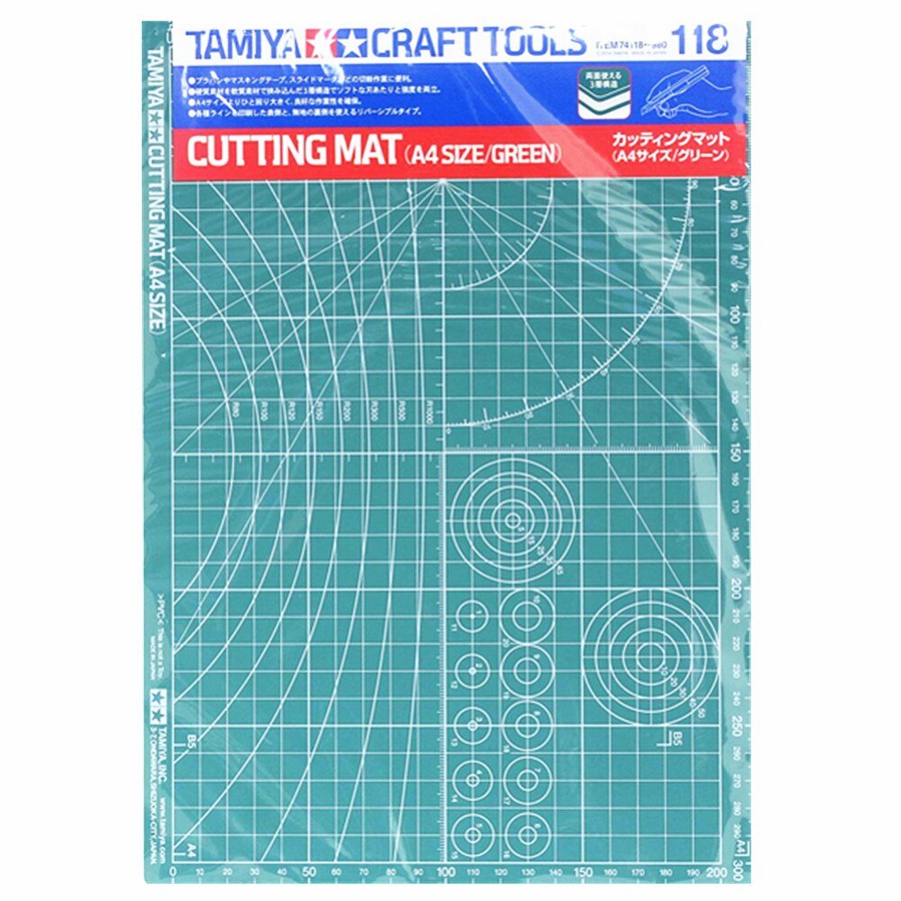 Tamiya Cutting Mat A4 Size Green 74118 Shopee Philippines