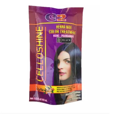 Henna Wax Color Treatment With Argan Oil 165ml Black Shopee